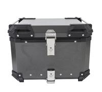Haofy Boîtier Supérieur en Alliage D'aluminium 55L, Boîte Arrière de Moto avec Joint en Silicone, Universel pour Les Conducteurs de Casque, Rangement de Bagages Antichoc
