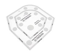 Haofy Bol Cosy Template Règle en Acrylique de 10 Po pour la Couture de avec Bords Lisses Guide de Coupe Clair adapté aux Projets d'artisanat, aux Petits Espaces, à la Fabrication de Cadeaux