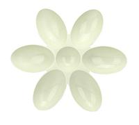 Haofy Bol d'alimentation pour Chat, Matériau PP, Conception Pétale, Six Compartiments, Idéal pour Plusieurs Chats et Chiens (Green)