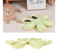 Haofy Bol de Nourriture pour Chat en Forme de Pétales de Fleurs, Bol d'alimentation Confortable pour Petits Chats et Chatons, Matériau Sûr et Non Toxique