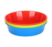 Haofy Bol de Peinture en Plastique coloré, Palette de Peinture Pratique, 4 Pièces pour l'art des Enfants, Facile à Nettoyer et Portable pour Une Utilisation en Acrylique et Aquarelle