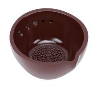 Haofy Bol Râpe à Ail en Céramique, éplucheur Efficace 2 en 1, Disque de Broyage de Cuisine pour un Usage Quotidien, Pièce de Vaisselle de Service Adaptée aux Olives, Noix, Collations