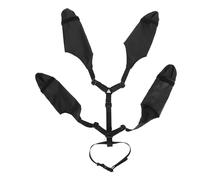 Haofy Bottes à Bretelles Imperméables pour Chiens, Protection Confortable et Réglable des Pattes pour Petits Chiens, Noires (M)