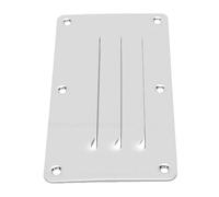 Haofy Bouches D'aération Marine en Acier Inoxydable 5x2,6 Pouces, | Couvercle d\'air d\'échappement rectangulaire pour bateau, plaque de gril extérieure résistante aux intempéries, métal poli