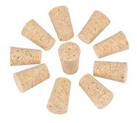 Haofy Bouchon de Bouteille de Vin en Bois, 10 Pièces, Bouchons Coniques, Matériau Naturel, Conception Flexible pour Bouteilles de Vin et de Bière (Les bouteilles de vin rouge utilisent 22 * 17 * 35)