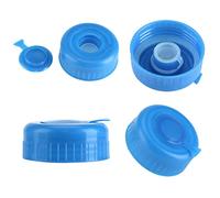 Haofy Bouchons de la Cruche à Eau, 5pcs Réutilisables à 5 Gallons de Bouteille de Boisson Vis sur des Couvercles Anti-éclaboussures de Déversement 55 Mm Bleu, en Matière Plastique de qualité