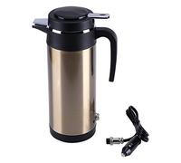 Haofy Bouilloires Électriques, 800mL 12V Tasse de Chauffage Électrique Portative de Voiture, Chauffant l'eau en Acier Inoxydable pour Le Voyage