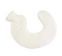 Haofy Bouillotte en Forme de U capacité de 1 L avec Housse Tricotée Amovible pour le Soutien du Cou et des épaules, Housse en Tissu Amovible pour Oreiller de Voyage, Caoutchouc Antidéflagrant pour