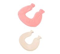 Haofy Bouillotte en Forme de U, capacité de 1 L, pour le Soutien du Cou et des épaules, avec Housse Douce et Moelleuse, Sac d'eau Chaude pour la Chaleur Hivernale, Confort de Voyage, Usage