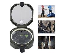 Haofy Boussole de Survie Militaire avec échelle Précise et Miroir de Visée pour la Randonnée et Le Camping - Plastique Durable 8,1 X 7,1 X 3,6 Cm