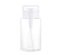 Haofy Bouteille à Pompe à Liquide à Pression pour Cosmétiques, avec Couvercle Anti-poussière pour le Voyage, Répond aux Exigences en Matière de Sac à Main, Matériau PP (200ML)