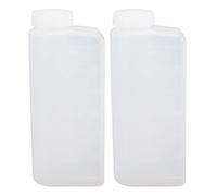 Haofy Bouteille Mélange Carburant Huile 2 Temps 600ml Nylon Résistant Chocs Dosage Précis Compatible Tronçonneuse Taille-haies Débroussailleuse Jardin Atelier Lot de 2