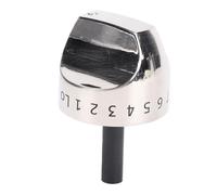 Haofy Bouton de Commande de Cuisinière à Gaz en Acier Inoxydable, 7,7 Cm, Remplacement pour CGS985SET1SS CGS985SET2SS CGS985SET3SS, Contrôle Précis de la Flamme