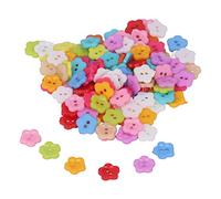 Haofy Boutons de Fleurs 200 Pièces Polymère 1,3 X 1,3 Cm Couleurs Assorties pour la Couture et le Design de Mode - Boutons Artisanaux pour Travaux Manuels pour Projets Artistiques pour Enfants