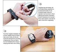 Haofy Bracelet Magnétique, Ceinture à Outils Réglable pour Vis, Clous et Forets avec Ajustement Confortable, Idéal pour Les Réparations à Domicile et Les Projets de Bricolage