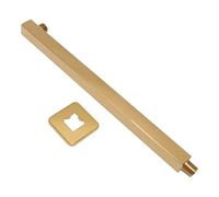 Haofy Bras de Douche Quadrate Bras D'extension de Pomme de Douche Mural en Acier Inoxydable pour Décor de Salle de Bain élégant or