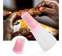 Haofy Brosse de Bouteille D'huile de Barbecue en Silicone, Outil de Cuisson Durable pour la Cuisson en Cuisine, Ensemble de 2 Pièces adapté à L'étalement du Glaçage, Rose/vert/bleu (PINK)