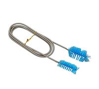 Haofy Brosse de Tuyau de Filtre D'aquarium, Brosse de Nettoyage de Tuyau Flexible à Double extrémité pour Aquariums, Pompes, Tuyaux, Idéale pour les Aquariums et un Usage Domestique, Poignée en (BLUE)