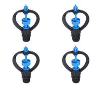 Haofy Buse d'arrosage Automatique pour Pelouse, Rotation à 360 Degrés avec Filetage de 1/2 Pouce en Plastique pour Pelouse - Arroseur de Jardin Rotatif pour Serre et Potager avec Répartition (Buse