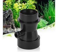 Haofy Buse de Tube Venturi D'écumeur de Protéines D'aquarium en Plastique Noir pour Un Taux D'aspiration d'air Stable, Buse d'air Bricolage pour Pompe à Eau D'aquarium, Matériau Durable, 1 Pièce
