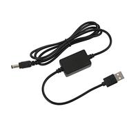 Haofy Câble d'alimentation Convertisseur élévateur USB 5 V vers DC 8 V, Alimentation Continue pour Haut-Parleur de Lampe de Bureau, Matériau en Plastique et Métal Durable, Cordon de 1,2 M (DC5521)
