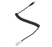 Haofy Câble d'alimentation DC vers BMPCC 4K avec Conception à Ressort, Robuste et Compact pour Une Utilisation sur Batterie à Montage en V, Parfait pour Les Vidéastes, Matériau Noir, 1 X unité (Tête