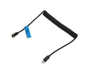 Haofy Câble d'alimentation de Type C vers DC 4017, conductivité Supérieure 9 V pour équipement de Photographie, Ressort Réglable de 42 à 80 Cm