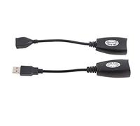 Haofy Câble de Rallonge USB vers RJ45, alimenté par Un Port USB, adapté au Cordon de Raccordement Cat5/RJ45/Cat6, Conforme à 1.1, Prolonge la Distance des Périphériques