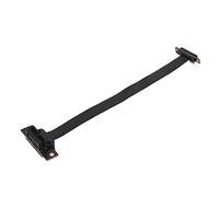 Haofy Câble d'extension PCIE 3.0 1X, 8 Gbps Plug and Play Câble d'extension PCIE Double Angle Droit à 90 Degrés Flexible pour Cartes sans Fil pour Cartes d'acquisition