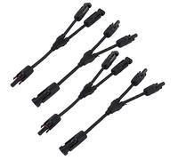 Haofy Câble Parallèle de Branche Photovoltaïque de Panneau Solaire Commutation Résistante à la Corrosion Installation Facile et Gratuite, pour Accessoires de Panneau Solaire 2 Jeux de Connecteurs