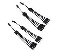 Haofy Câble Parallèle de Branche Photovoltaïque de Panneau Solaire Commutation Résistante à la Corrosion Installation Facile et Gratuite, pour Accessoires de Panneau Solaire 2 Jeux de Connecteurs