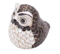 Haofy Cache-Clés en Fausse Chouette, Boîte de Rangement pour Clés de Jardin en Résine Résistante aux Intempéries, Conteneur de Cachette Décoratif Extérieur pour Ornements de Pelouse avec