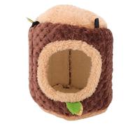 Haofy Cachette Suspendue pour Hamster, Nid de Lit en Peluche Douce pour Petits Animaux avec Corde de Suspension Réglable ou Structure à Ventouse, Convient aux Hamsters, écureuils,