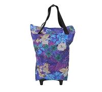 Haofy Caddie de Courses Pliable avec Cadre en Acier et Tissu Oxford 600D, avec Roues pour Le Camping, Les Courts Voyages et Le Transport d'épicerie