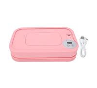 Haofy Cadeaux de Fête Prénatale, Chauffe-lingettes pour bébé, Chauffage Rapide, 3 Niveaux de Réglage de la Température pour une Protection de la Peau Tendre Pendant les Tétées en Plein (PINK)