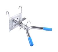 Haofy Cadre de Castration de Porcs, Support Mural en Acier Inoxydable | Support pour Porcelets à Double Crochet, Fixation Stable pour une Utilisation à une Main, Joints Soudés Solides Résistant à