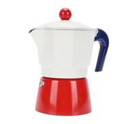 Haofy Cafetière Italienne Cuisinière Pot Pot 150ml 3 Tasses en Alliage D'aluminium avec Joint en Silicone Anti Scald Poignée pour la Maison de Brassage Camping (Bleu et rouge)