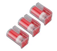 Haofy Cage de Marquage Queen Bee en Plastique à Une Main avec Piston 3 Pièces - Marqueur Bee Queen Maille Lisse Légère pour Une Manipulation sans Effort de la Reine, Outil de Rucher (Rouge)