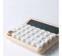 Haofy Calculatrice, à 12 Chiffres LCD Affichage de Gros Boutons Buttons Portable STANDAGIQUE NORMIQUE COMMUCOLIER POUR HOME, BUREAU, ÉCOLE, CLASSE ET AFFAIR (Couleur du thé au lait)