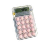 Haofy Calculatrice Mignonne à Gros Boutons, Compacte, Mini, 8 Chiffres, Silencieuse, pour étudiants et Enfants, en Plastique (Pink)