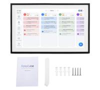 Haofy Calendrier Numérique Intelligent, écran Tactile HD de 15,6 Pouces, Planificateur Familial WiFi avec Support Mural ou Bureau pour 9.0 (Cadre Noir)