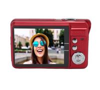 Haofy Caméra Numérique HD 4K 48MP 2,7 Pouces 8X Zoom Auto Beauty Travel Camera pour Les Enfants Adolescents, Appareil Photo Numérique Léger (Rouge)