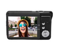 Haofy Caméra Numérique HD 4K 48MP 2,7 Pouces 8X Zoom Auto Beauty Travel Camera pour Les Enfants Adolescents, Appareil Photo Numérique Léger (Black)