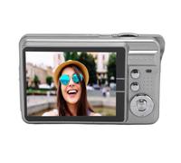 Haofy Caméra Numérique HD 4K 48MP 2,7 Pouces 8X Zoom Auto Beauty Travel Camera pour Les Enfants Adolescents, Appareil Photo Numérique Léger (Silver)