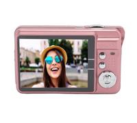 Haofy Caméra Numérique HD 4K 48MP 2,7 Pouces 8X Zoom Auto Beauty Travel Camera pour Les Enfants Adolescents, Appareil Photo Numérique Léger (Rosé)