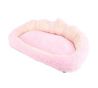 Haofy Canapé-lit pour Animaux de Compagnie pour Petits Chiens et Chats, canapé Lavable en Peluche, 22,4 X 17,7 Pouces (Pink)