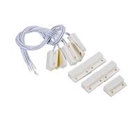 Haofy Capteurs de Porte et fenêtre, 5pcs MC-38 Capteur de fenêtre de Porte Filaire encastré Interrupteur magnétique Système d'alarme Domestique pour Porte en Bois, fenêtre