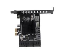 Haofy Carte d'extension PCIe, Convertisseur 8 Ports pour Une Vitesse de Transfert de Données de 6 Gbit/s, Utilisateurs de Bureau 10 11, Prise en Charge Amorçable pour Solutions de Stockage