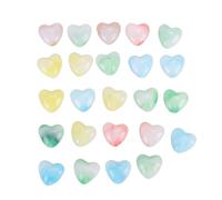 Haofy Cartes de Saint-Valentin pour Enfants, Paquet de 30 Pierres Précieuses en Cristal en Forme de Cœur avec Points Adhésifs Transparents, Cadeaux de Fête de Saint-Valentin pour