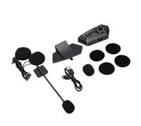 Haofy Casque Bluetooth Moto, Kit Mains Libres sans Fil 500mAh 25 Heures D’autonomie, for Conduite à Moto